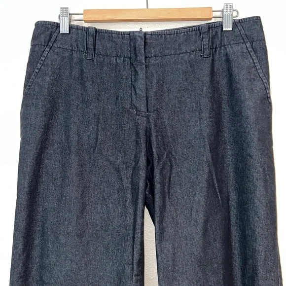 AGB women’s dark denim pocket trouser pants wide leg size 10 - Picture 2 of 6